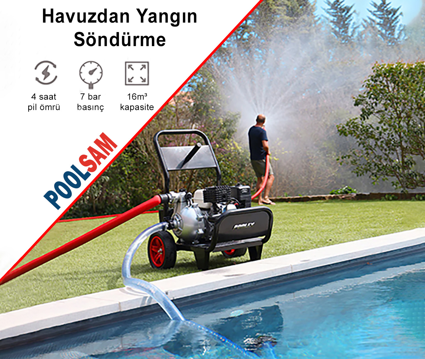 Poolsam Havuzdan Yangın Söndürme